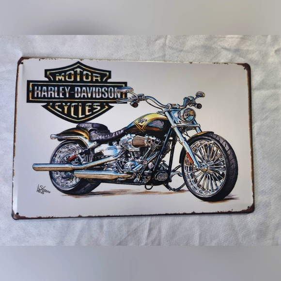 Harley Davidson Decorative Sign - Picture 1 of 4